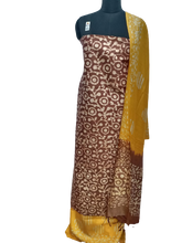 Cotton dupion batik print suit SILK ZONE